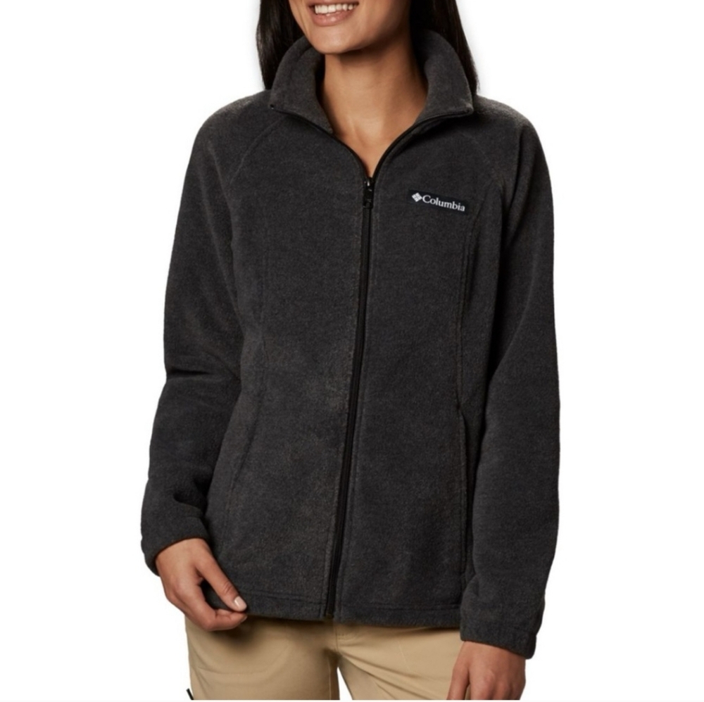 COLUMBIA Black Benton Springs Full Zip Fleece Jacket